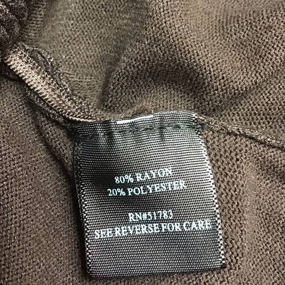 NO BRAND, NO SIZE … woman's cardigan sweater dk dk brown - Picture 5 of 5